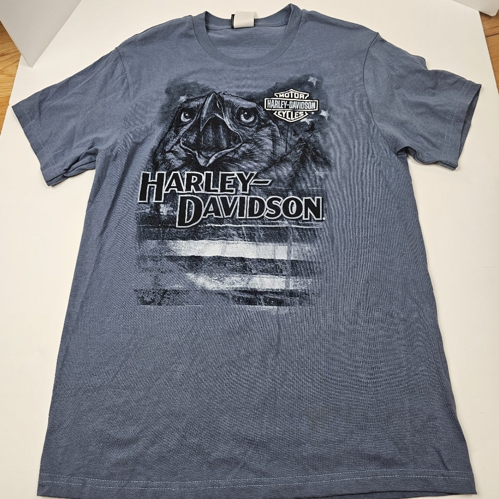 Harley-Davidson T-Shirt Vtg M Made In USA Eagle Columbia TN Mule Capital